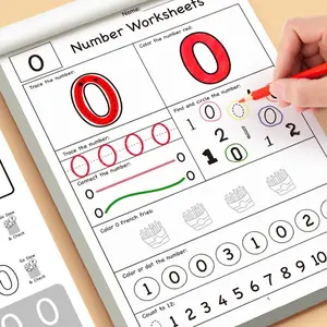 Number Recognition Tracing Workbook, 32-Page Handwriting Practice Book for Beginners, Early Educational Activity for Number Formation, Pen Control & Counting, Coloring & Trace Exercises, Daily Practice for Math Prep