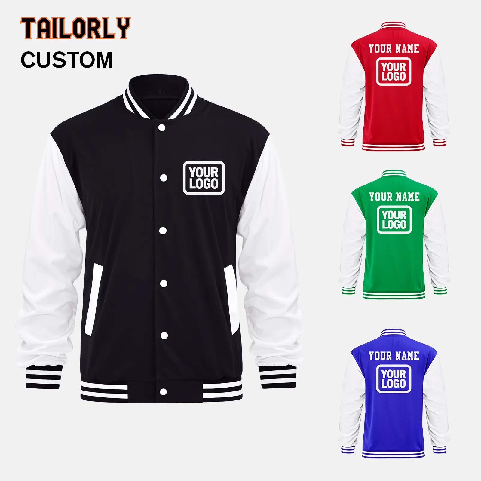 Men's Stylish Letter Print Lightweight Baseball Varsity Jersey Jacket - Long Sleeve, Casual, Comfortable, Non-Thick, Customizable Top for Spring & Autumn Commuting, Personalized Name/Logo Team Uniform, Menswear, Coats, M, Graphic