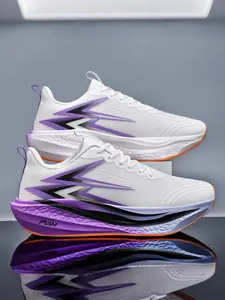 Unisex Fashion Shock-Absorbing Outdoor Running Shoes, Sporty Running Shoes, Lightweight Breathable Carbon Board Sports Sneakers, Marathon Suitable, Running Training Shoes, Road Running Shoes, Fitness Running Shoes, 8 Colors, Sizes 35-45