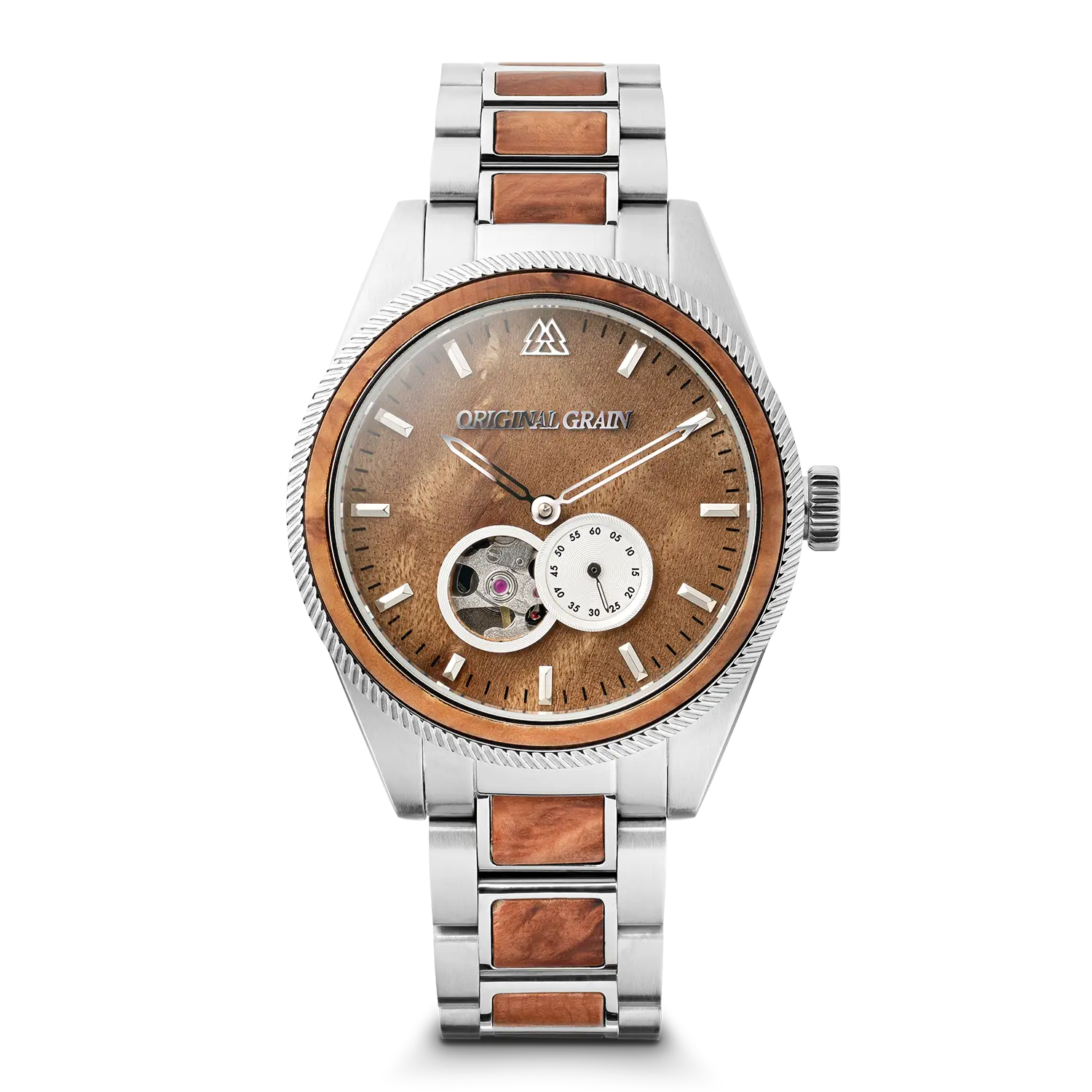 Burlwood Silver Vintage Automatic 40mm