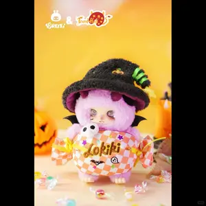 LOKIKI Halloween Friend Collectible Figurine - 4+1 Hidden Styles, Ultra-Soft Cuddly Heart-Themed, Collector's Gift for Adults & Kids (Display/Play Use)