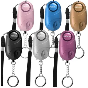 6Pack Personal Alarm Siren Emergency Self Defense Security with LED Lights Safety Alarm for Women Kids and Elders(Multicolored)