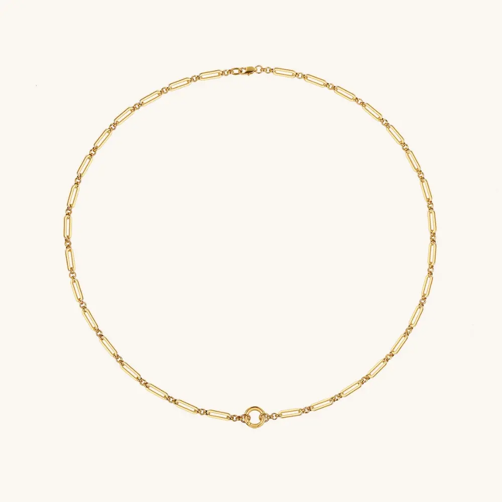 Charm Collector Necklace - Mantra Jewelry Stackable Clavicle Chain Trendy Jewelry