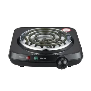 Single Coil Electric Burner and Hot Plate,  1100W, Black