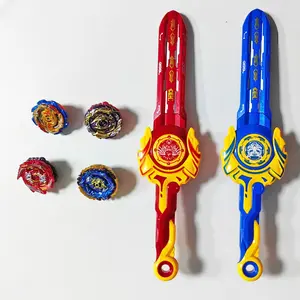 Blue Gyroscope Sword Launcher Set, Dynamic Duel Game Gift, Suitable for Kids and Adults, Creative Party Toy, Indoor Outdoor Play