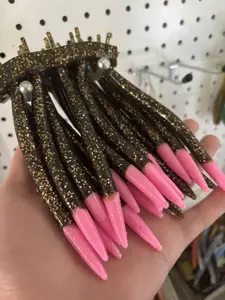 Green w/ pink tip stickbaits