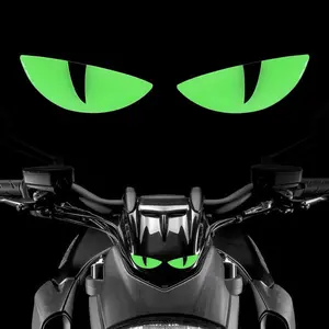 3D Car Motorcycle Sticker, Luminous Vinyl Motorcycle Reflective Sticker, Motorcycle Windshield Luminous Reflective Sticker, Universal Car Exterior Accessories