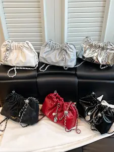 Unique Cloud Bag with Ruched Design, Rich Colors, Versatile Fashion Styles, Fits Phone & Makeup, Perfect for Party & Daily Use, Crossbody Chain Bag