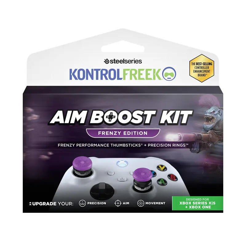KontrolFreek Aim Boost Kit Frenzy Edition for Xbox One and Xbox Series X Controller | Includes Performance Thumbsticks and Precision Rings | Frenzy Edition