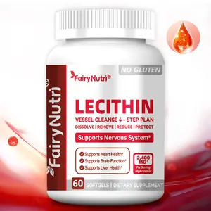 Lecithin 2400mg - Liver Health & Cognitive Function Healthcare Fitness Supplement 90 Softgels