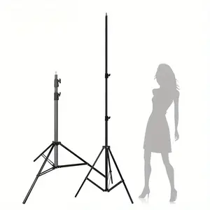 [1pc Professional Video Tripod Stand] 1pc SWDPORT 9.5 Feet Professional Video Tripod Stand, Heavy Duty Adjustable Stand with 1/4" Screw for Softbox, Photo Studio, Speedlight Flash - No Battery Required