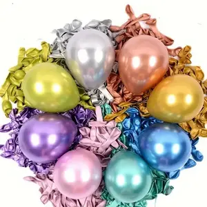 50 Pcs Metallic Balloons 12 Inches for Party Decorations