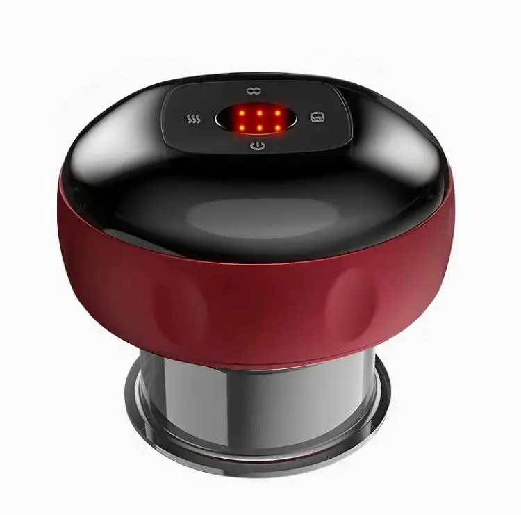 Electric Cupping Therapy Device with Heat & Adjustable Suction, Rechargeable Vacuum Cupping Massager for Back, Shoulders & Legs