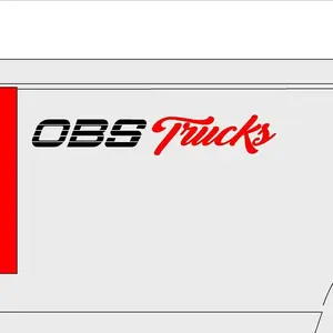 OBS Pickup Truck Decal Sticker for Chevrolet Silverado Side Bed Stickers Black & red