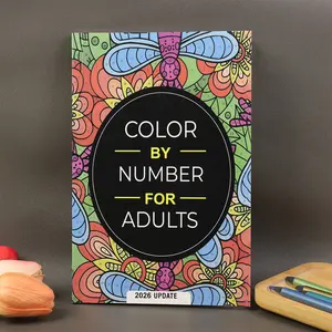 Adult Coloring Book Color by Number with Mandala Designs, 75 Beautiful Patterns, Perfect for Relaxation, Stress Relief and Mindfulness, Ideal Gift for Christmas and Valentine's Day