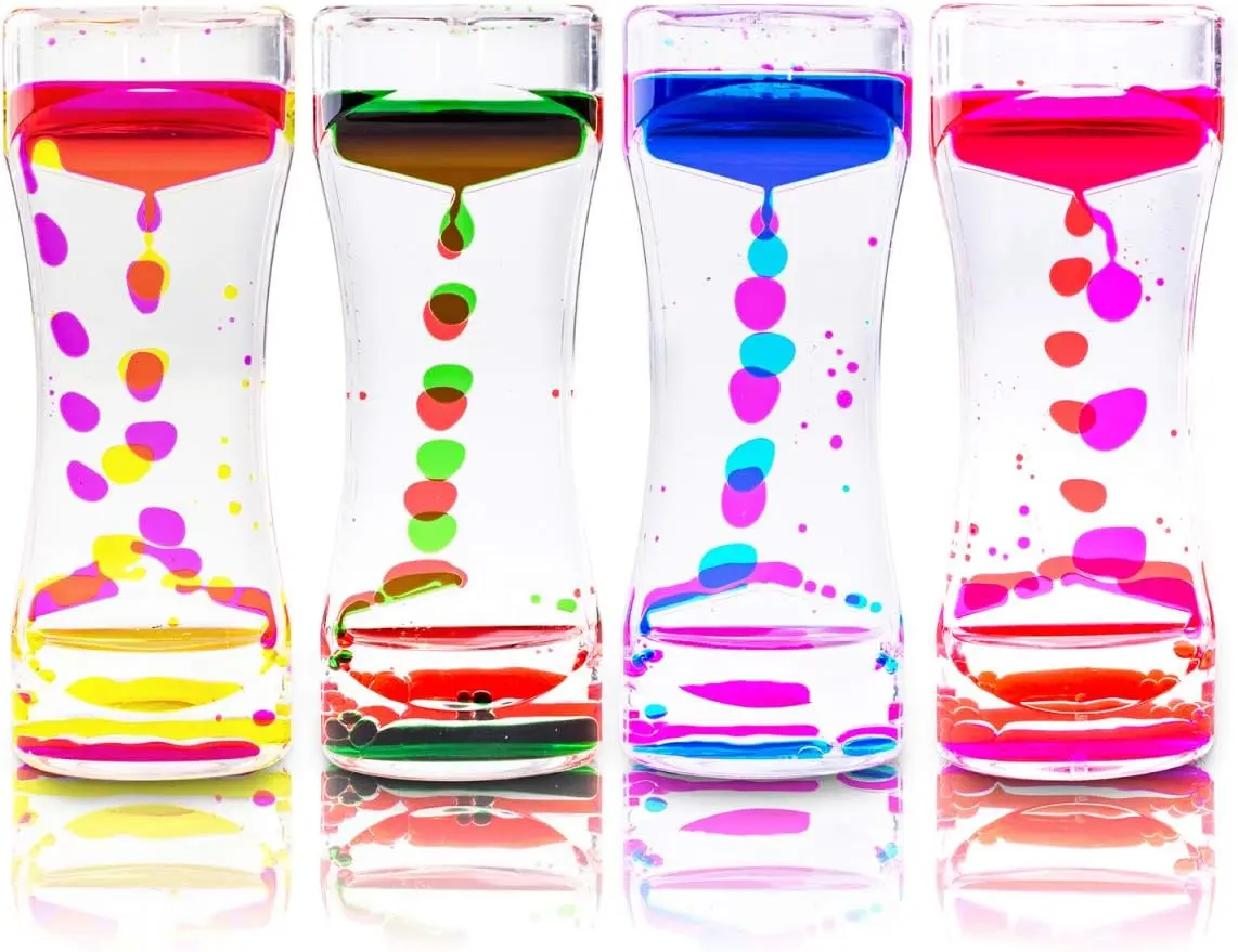 Liquid Motion Bubbler Sensory Fidget Toy for Stress Relief, Children's Activity, Desktop Use, Assorted Colors (1 Pack), Unisex