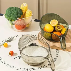 Multifunctional Drain Basket with Handle, Large Capacity Strainer Basket, Kitchen Filter for Quinoa, Vegetables, Pasta, Kitchen Utensils & Gadgets, Food Colander Kitchenware