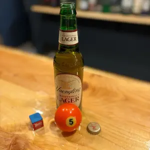 Number 5 Pool Ball Bottle Opener