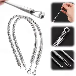 10Pcs(or 5Pcs) Drawstring Threader Tool Set Flexible Threaders Sewing Loop Turner with Metal Spring Easy Rope Replacement  for Pants, Sweatpants, Shorts, and Hoodies