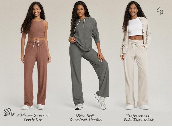 ODODOS Women's Straight Leg Pants Ultra Soft odSTRATUM Tech Relaxed Casual Pajama Lounge Pants with Pockets-29/31 Inseam ODODOS Women's Straight Leg Pants Ultra Soft odSTRATUM Tech Relaxed Casual Pajama Lounge Pants with Pockets-29/31 Inseam