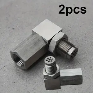90 Degree Stainless Steel Universal Threaded Socket Adapter， M18 sensor automotive connector，automotive maintenance tools