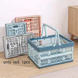 Foldable Storage Box, Outdoor Dining Basket, Portable Shopping Basket, Snack and Toy Container, Bookshelf Basket, Versatile Multi-Purpose Organizer, Collapsible Baskets