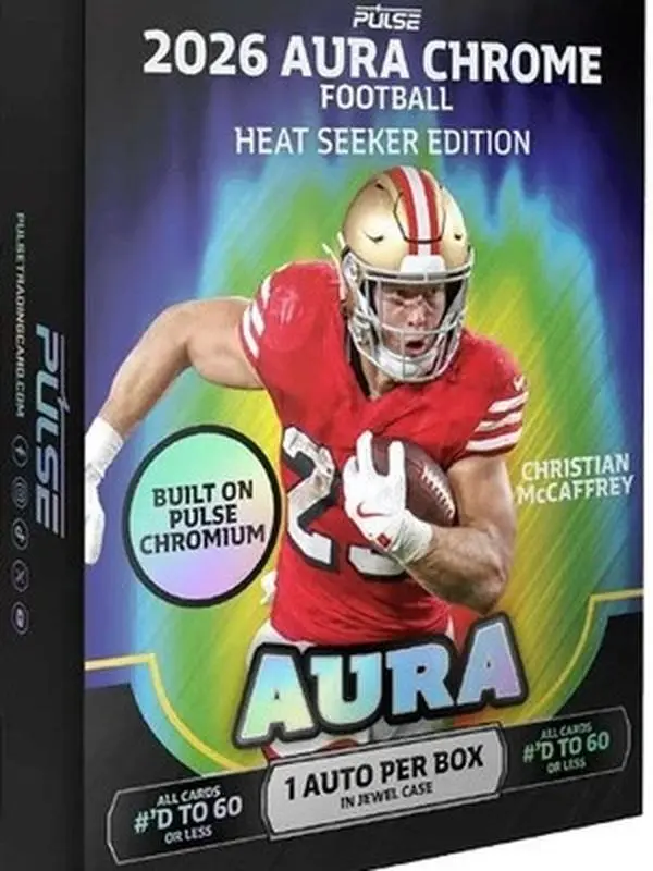 2026 Pulse Aura Chrome Football Heat Seaker Hobby Box