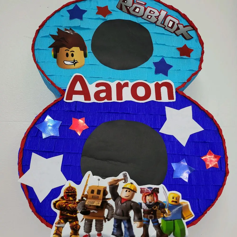 Roblox number handmade piñata Roblox number handmade piñata