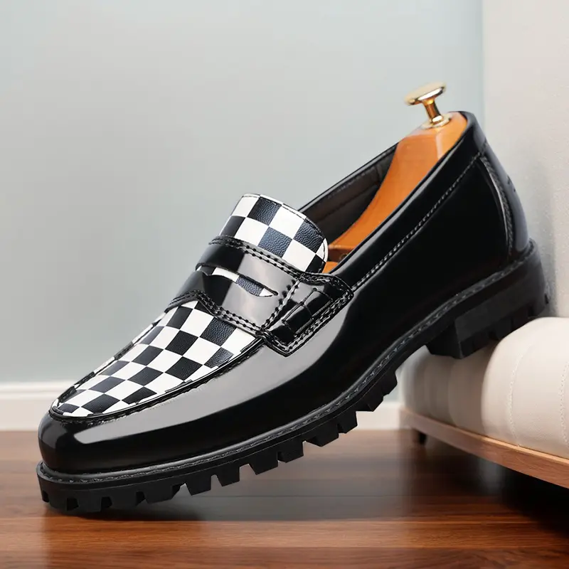 Men's British-Style Flat Loafers - Comfortable, Lightweight, Simple Walking Shoes for Daily Commuting (Style 8669)