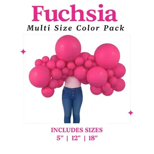 Fuchsia Balloon Pack with Optional Add-Ons