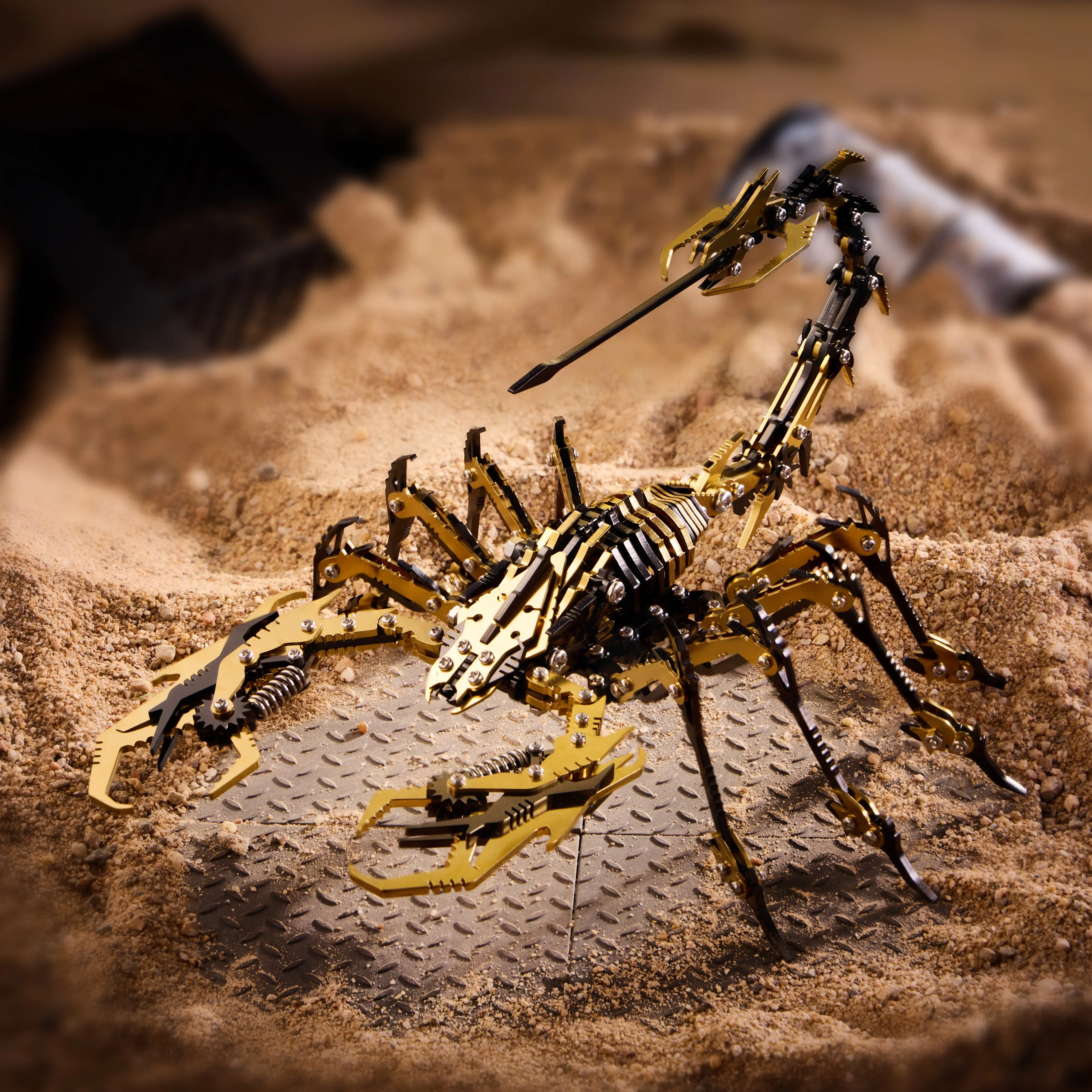 400-Piece 3D Metal Scorpion Puzzle Craft Assembly Model Kit, STEM Educational DIY Toy with Included Tools, 4-Hour Build Time, Ideal Gift for Teens & Decor