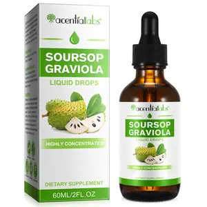Acentiallabs Soursop Graviola Leaf Extract Liquid Drops with Botanical Sea Moss & Oregano Oil - Soursop Bitters Natural Supplements, Herbal Dietary, Organic Focus, Vegetarian Edible Wellness Supplement, Herbal Dietary Supplement summerwins