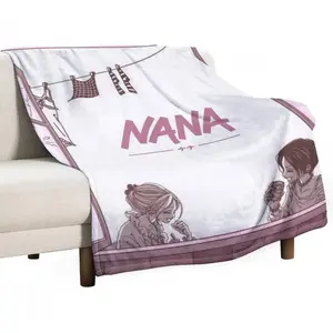 NANA Anime Luxury Flannel Blanket - Super Soft Anti-Static Plush Warm Blanket for Sofa Bed - Extra Large Cozy Blanket for Men and Women, Home Decor Gift.