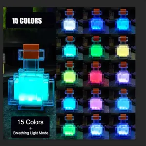 Magical Color Changing Potion Bottle LED Lamp Lighting, Bedroom Desk Gaming Room Decor, Unique Gamer Gift, Perfect Present Idea