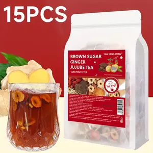 Organic Ginger Date Tea with Brown Sugar - Monthly Comfort Blend for Cramp Relief & Warmth Natural Herbal Tea Detox Tea Bags