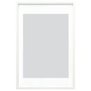 Frame, white, 24x36 " Picture frames, poster frames, wall-mountable horizontally or vertically - slide-in frame strips, scratch-resistant wall gallery frames.