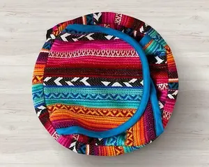 Tortilla Basket With Cane,  Multi Arrow- 9 Inches (Set of 2)