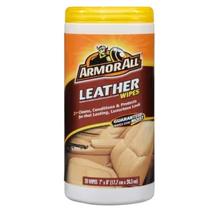Armor All Leather Cleaning Wipes Auto Home & Office Renew & Revive Leather’s Natural Beauty 20 Wipes