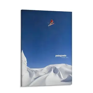 Cover Patagonia 2012 Winter Magazine Poster，Bedroom and dormitory decorations made of environmentally friendly materials, toilet posters with bright colors and illustrated posters