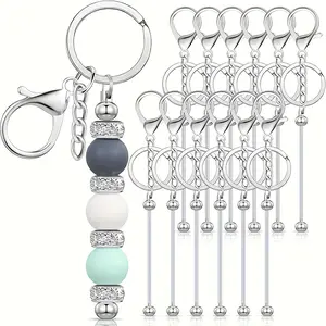 [Simple Key Chain] 6/12 Simple Color Key Chain Pendants | Basic DIY Making Material Accessories in 5 Colors