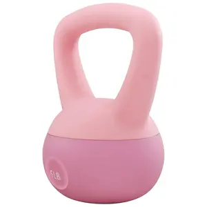 Fitvids Soft Kettlebell Ergonomic Grip, Iron & Sand Filled, 5 Pounds, Light Pink Fitvids Soft Kettlebell Ergonomic Grip, Iron & Sand Filled, 5 Pounds, Light Pink