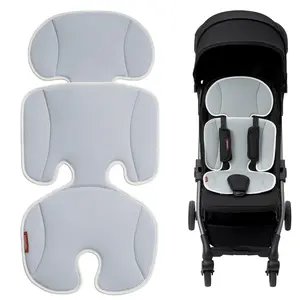 Momcozy Universal Cooling Seat Pad for Stroller-Grey CU002, Textile Blend, Designed for Hot Weather, Ideal for Daily Walks & Travel, Easy to Clean, Fits Most Strollers & Car Seats, Soothing Comfort for Baby