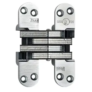 212 MAIN Heavy-Duty Concealed Invisible Hinge, 1.125x4.625 in., Compatible with 1.75 in. Doors, Antique Brass Finish, Concealed Hinges