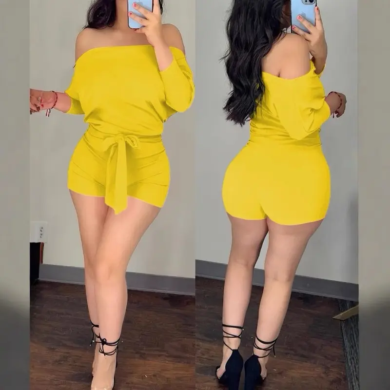 Women's Elegant Basic Longsleeves Comfortable Sportswear Jumpsuit, Overalls & Rompers Set