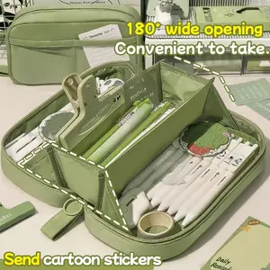 Large Capacity Volcanic Pencil Case, Multi-Layer Partition Storage, High-Value Pencil And Stationery Storage Box For Both Boys And Girls, Essential Gift For Friends And Classmates At The Beginning Of The School Year, Portable Pencil Case, Pencil Bag