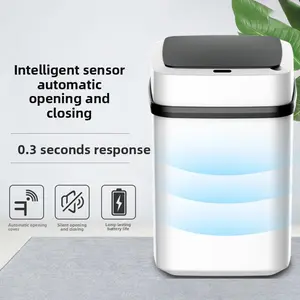 13L Smart Sensor Trash Can Fully Automatic Waterproof for Kitchen Living Room Household Bathroom Toilet Garbage Bin