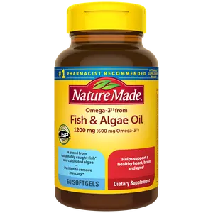 Omega-3†† from Fish & Algae Oil 1200 mg Softgels