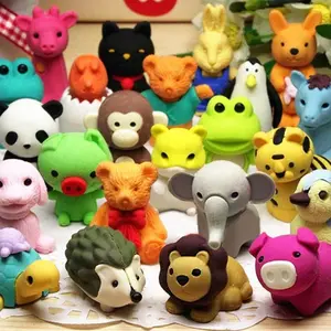 46Pcs Animal Erasers Desk Pets for Kids Animal Pencil Erasers Bulk Puzzle Eraser Toys Gifts for Classroom Prizes,Game Reward,Treasure Box,Easter Egg Fillers,Goodie Bag Stuffers,Party Favors