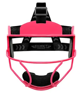 Exxact Sports Softball Face Mask Girls Youth & Adult, Protective Lightweight Fielders Mask Softball Youth For Enhanced Performance (Pink, Youth)