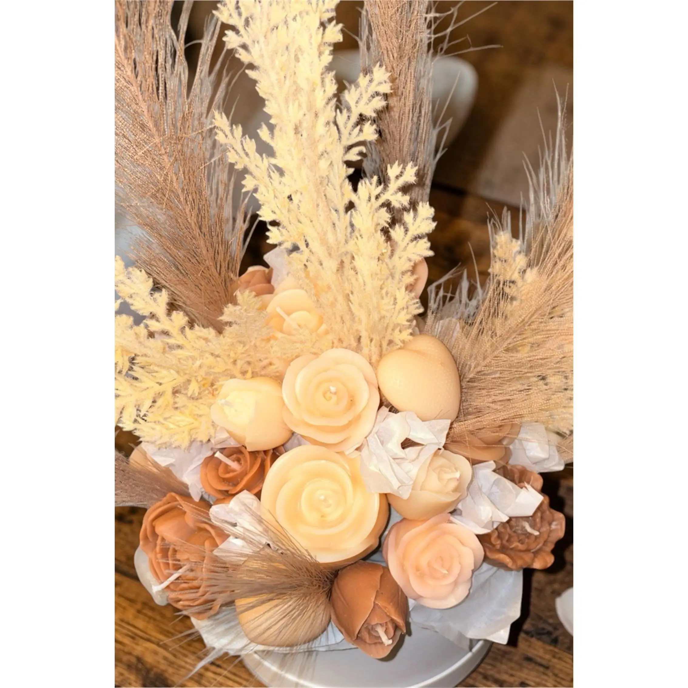 Signature Wax Flower Bouquet – Custom Scented Floral Arrangement
